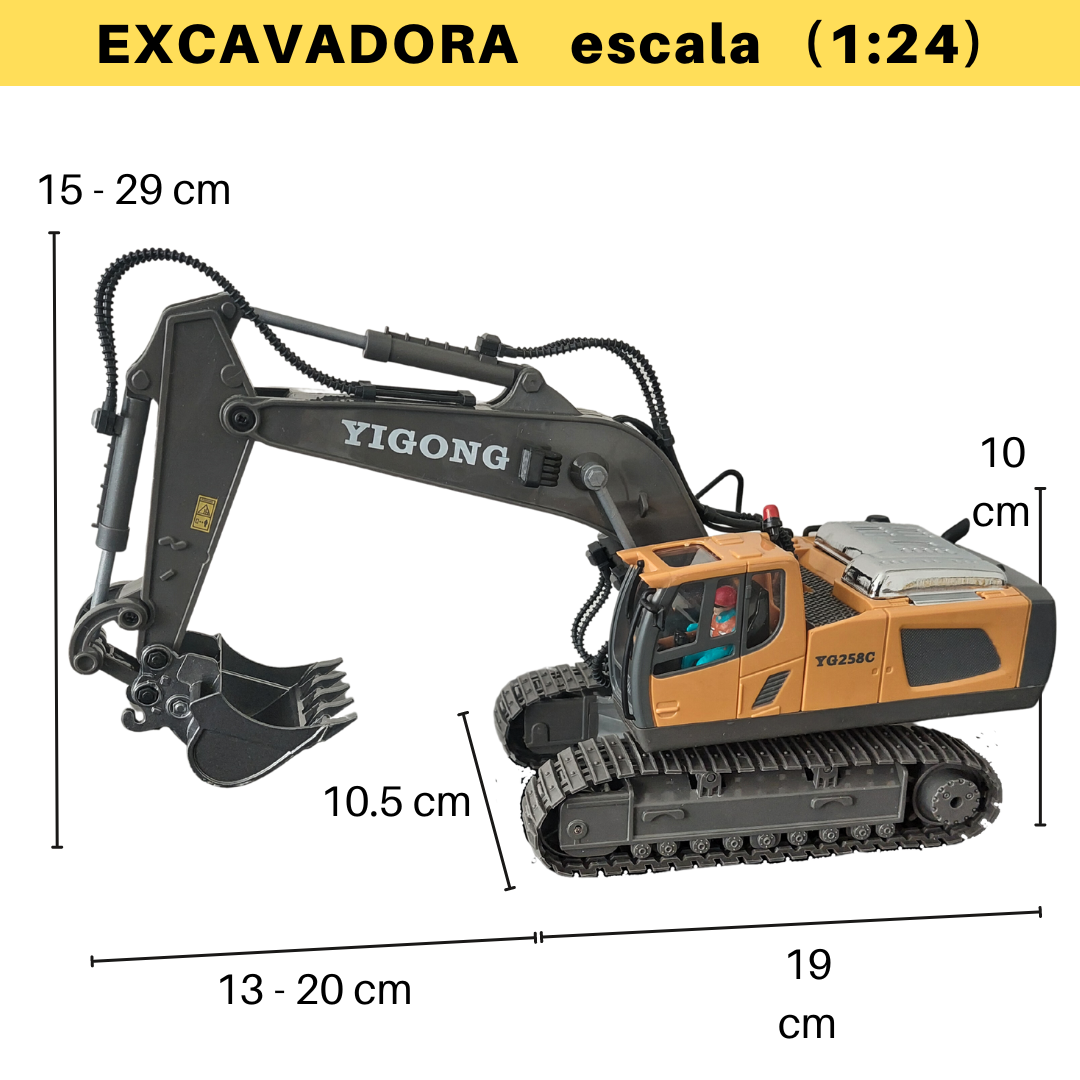 Maquinarias Control Remoto escala (1:24) 🎮